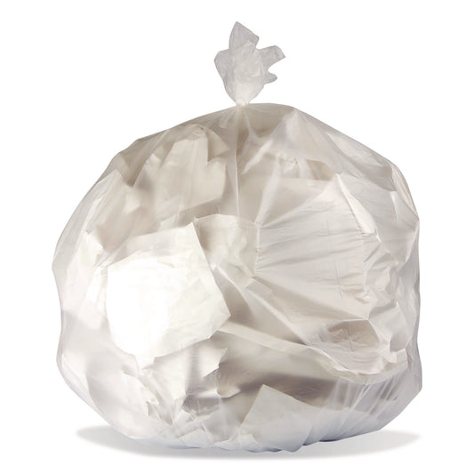 BWK24248N High-Density Waste Can Liners, 10 gal, 8 mic, 24 x 24, Natural, 1,000/Carton