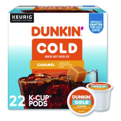 GMT5000375314 Cold Iced Coffee K-Cups, Caramel, 0.44 oz, 22/Box