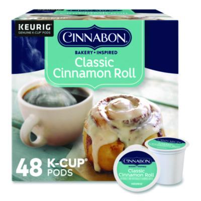 KEU24297522 Classic Cinnamon Roll Coffee K-Cups, 0.33 oz, 48/Box
