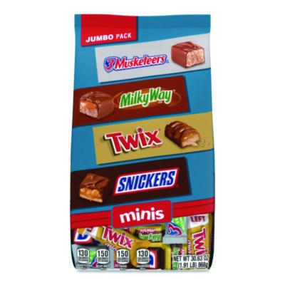 MRSMMM59888 Minis Variety Jumbo Pack, Assorted, 30.63 oz Bag