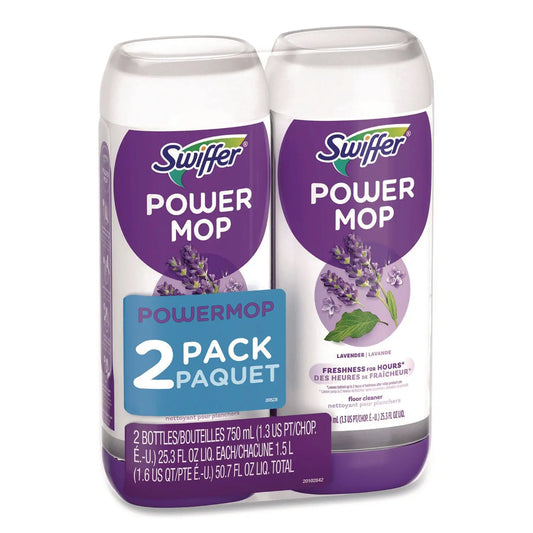 PGC08423 PowerMop Refill Cleaning Solution, Lavender Scent, 25.3 oz Refill Bottle, 2/Pack Swiffer