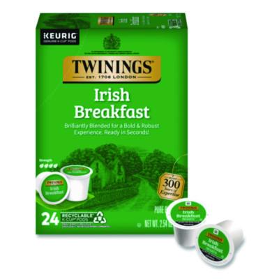 TWGTNA87303 Tea K-Cups, Irish Breakfast, 0.11 oz, 24/Box