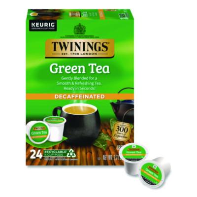TWGTNA90557 Tea K-Cups, Decaf Green Tea, 0.11 oz, 24/Box