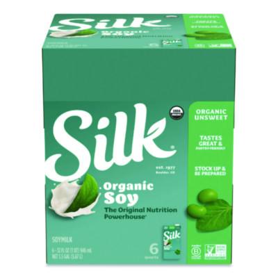 SLK1706751 Soymilk, Unsweetened Original, 32 oz, 6/Carton