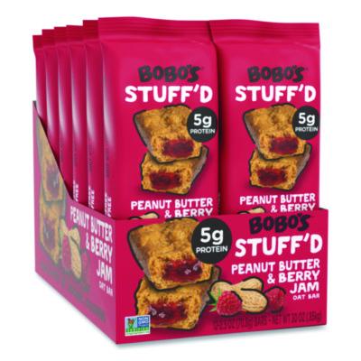 BBO00103 Stuff'd Gluten-Free Peanut Butter and Berry Jam Oat Bar, 2.5 oz Bar, 12/Box