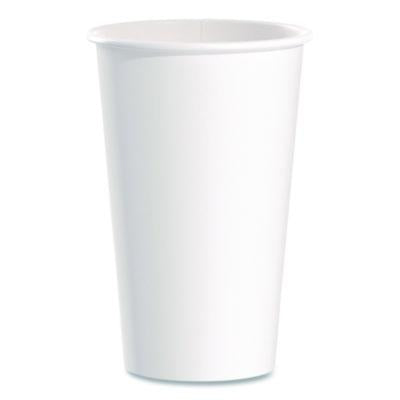SCC316WPK Paper Hot Cups, 16 oz, White, 50/Pack