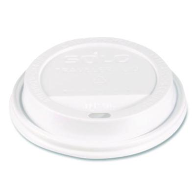 SCC896404 Traveler Hot Cup Lids, Fits 12 oz to 16 oz Hot Cups, Plastic, White, 100/Pack