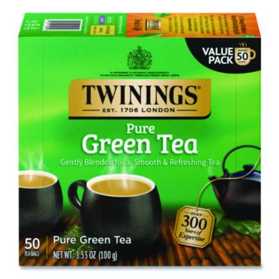 TWG82224 Tea Bags, Green, 3.53 oz, 50/Box