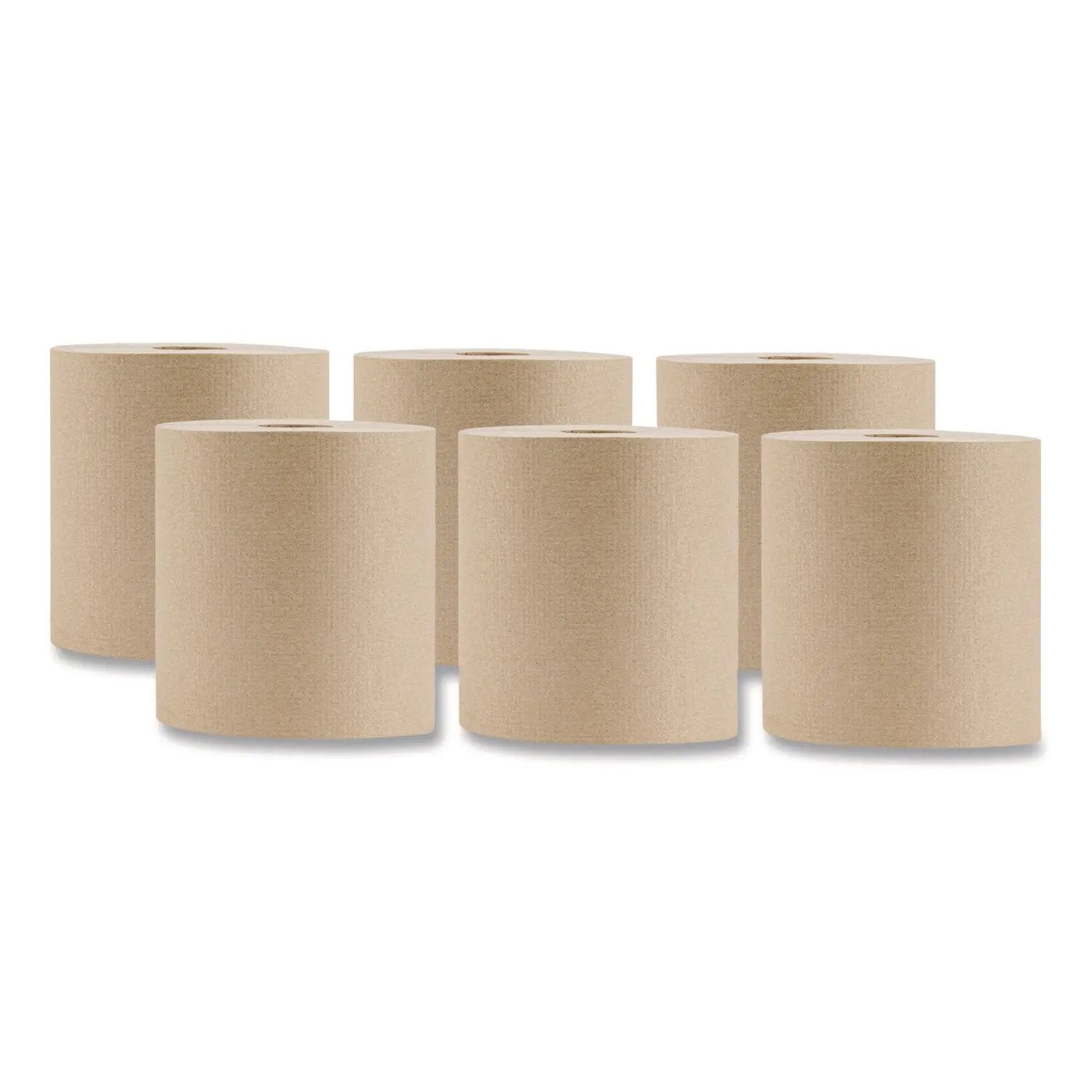 BAE55583 Hardwound Towel, 1-Ply, Brown, 800 ft, 6 Rolls/Carton BASELINE