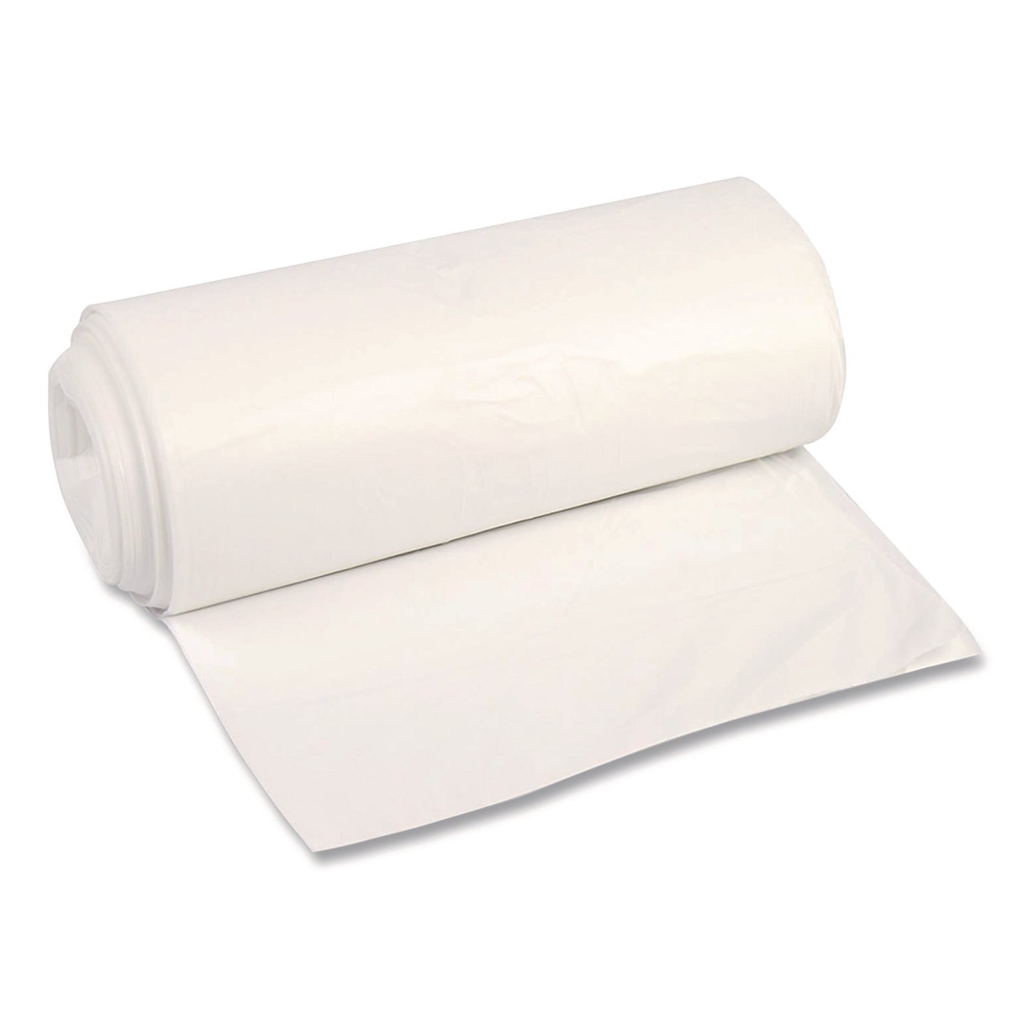 BWK434816R High-Density Can Liners, 56 gal, 16 mic, 43 x 48, Natural, Perforated Roll, 200/Carton