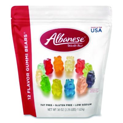 ABEACG53336 Gummi Bears, 12 Assorted Fruit Flavors, 36 oz Bag