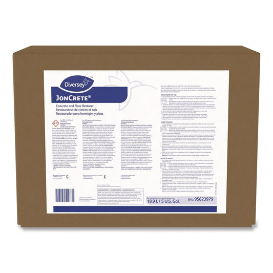 DVS95623979 JonCrete Concrete and Floor Restorer, Fresh Scent, 5 gal Envirobox Diversey
