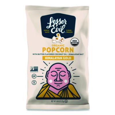 LSULSN00691 Snack Organic Himalayan Gold Popcorn, 0.88 oz Bag, 18/Carton LESSEREVIL