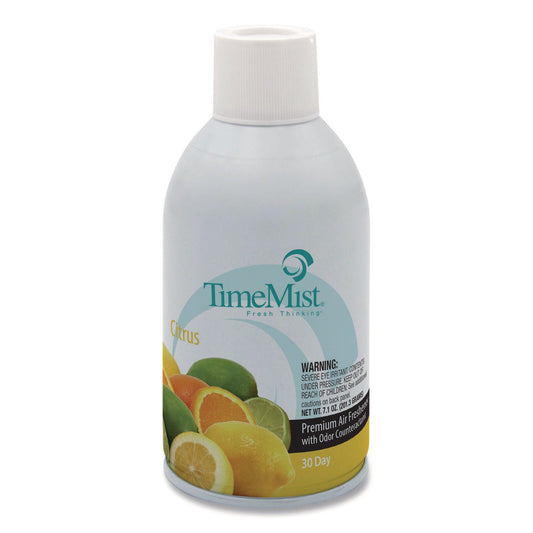 TMS1042781EA Premium Metered Air Freshener Refill, Citrus, 7.1 oz Aerosol Spray TimeMist