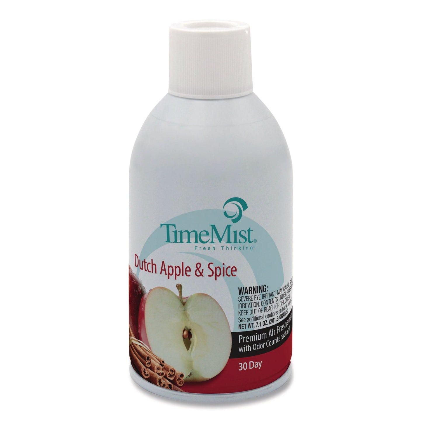 TMS1042818EA Premium Metered Air Freshener Refill, Dutch Apple and Spice, 7.1 oz Aerosol Spray TimeMist