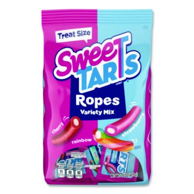 SWVFER08072 Treat-Size Ropes, Variety Mix, Assorted Flavors, 15 oz Bag