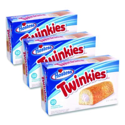GRR60004132 Twinkies, Vanilla, 1.36 oz Individually Wrapped, 10/Pack, 3 Packs/Carton