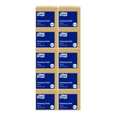 TRK510176 Cleaning Cloth, 8.46 X 16.13, White, 100 Wipes/box, 10 Boxes/carton ESSITY