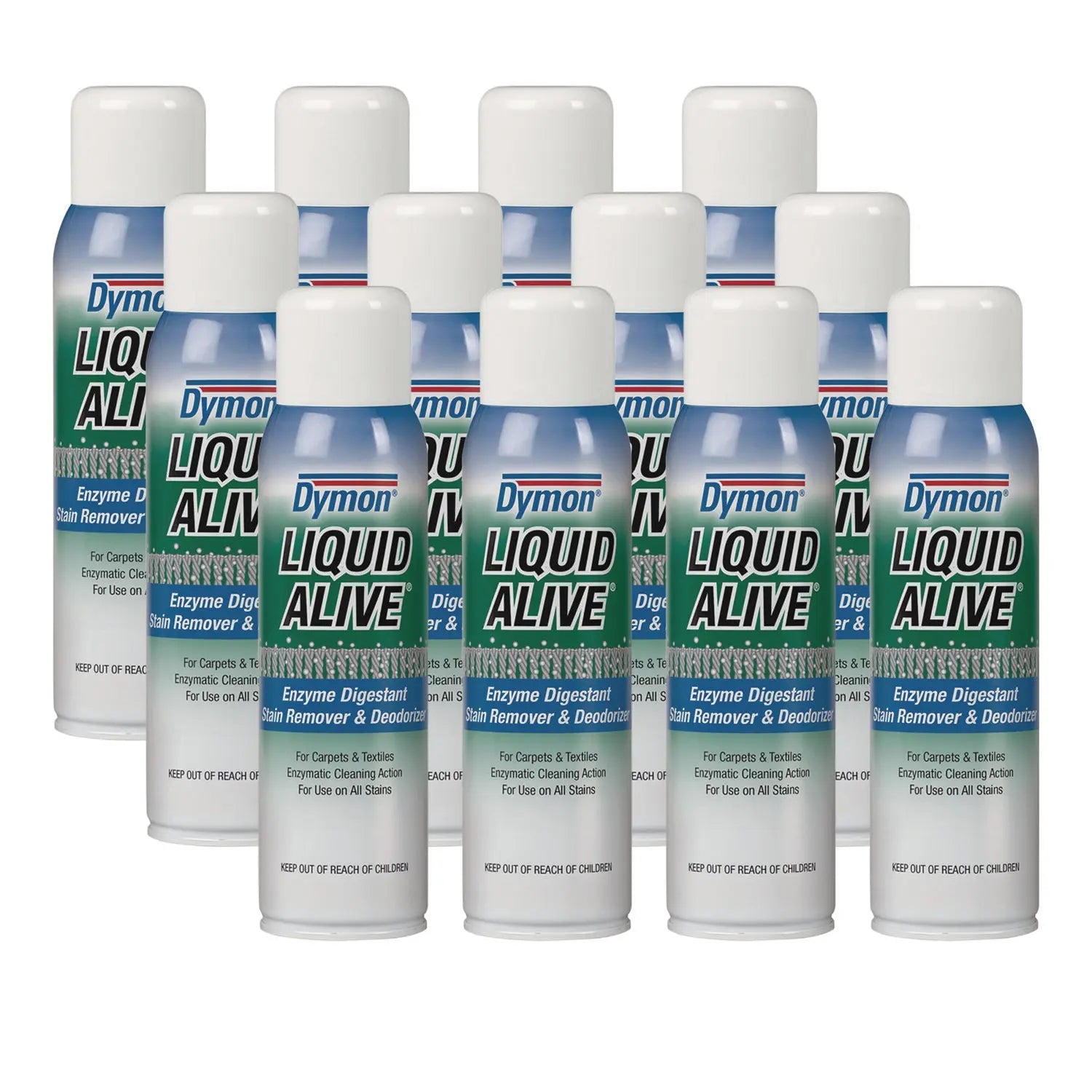 ITW33420 Liquid Alive Carpet Cleaner/deodorizer, 20 Oz Aerosol Spray, 12/carton Dymon