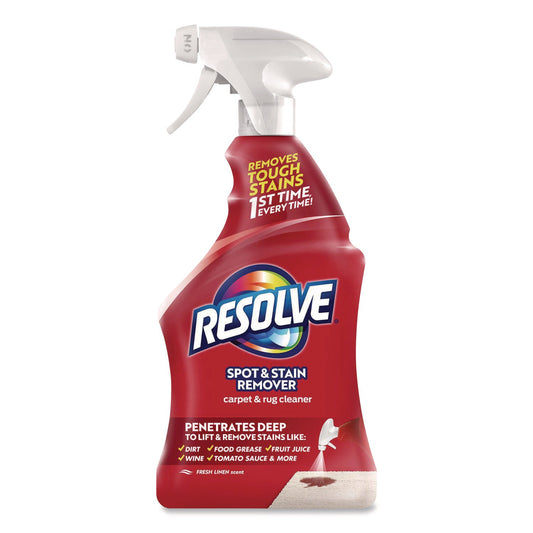 RAC00601 Triple Oxi Advanced Trigger Carpet Cleaner, Fresh Linen, 22 oz Spray Bottle RESOLVE