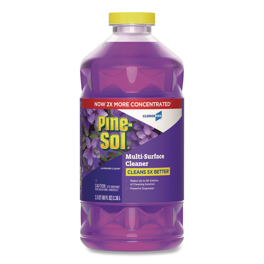 CLO60608EA CloroxPro Multi-Surface Cleaner Concentrated, Lavender Clean Scent, 80 oz Bottle