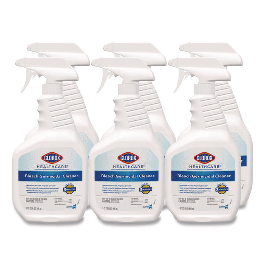CLO68970 Bleach Germicidal Cleaner, 32 Oz Spray Bottle, 6/carton