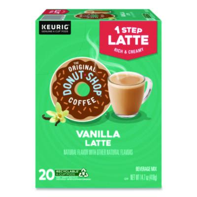 DIE8177 Vanilla One Step Latte K-Cup, 20/Box