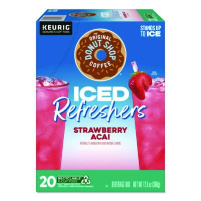 GMT0237 ICED Refreshers K-Cup Pods, Strawberry Acai, 20/Box