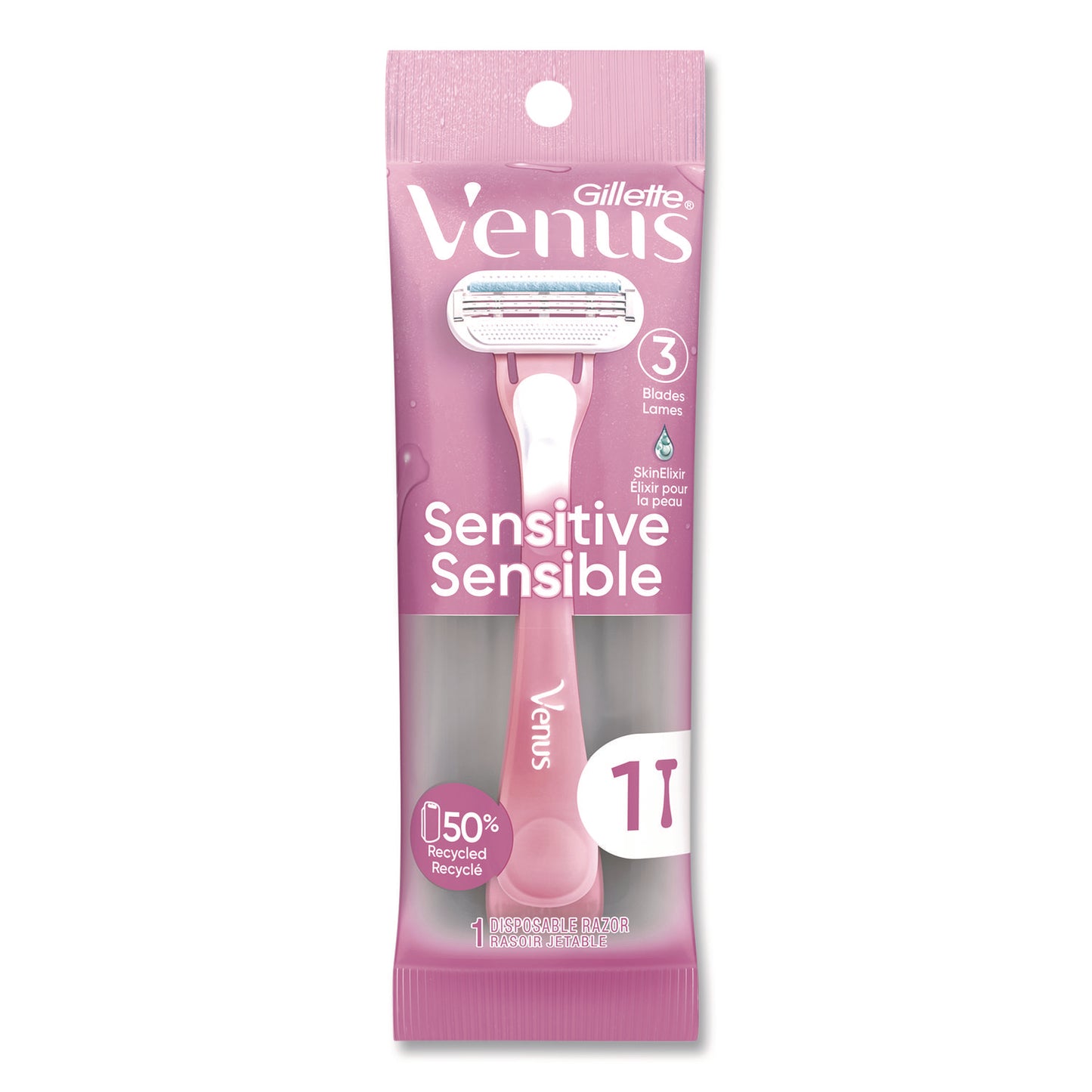 PGC64906 Venus Sensitive Sensible Razors, 3 Blades, 36/Carton
