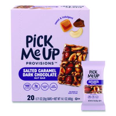 PIEPM62795CC Nut Bars, Salted Caramel Dark Chocolate, 0.7 oz Bar, 20/Box