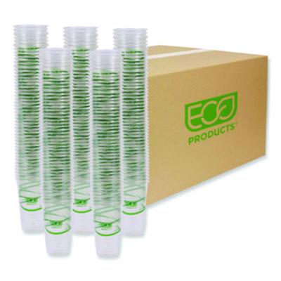 ECOEPCC20GS GreenStripe Renewable and Compostable Cold Cups, 20 oz, Plastic, Clear, 50/Pack, 20 Packs/Carton