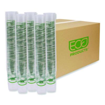 ECOEPCC24GS GreenStripe Renewable and Compostable PLA Cold Cups, 24 oz, Plastic, Clear, 50/Pack, 20 Packs/Carton