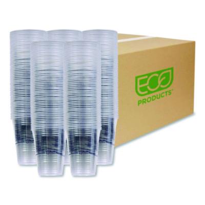 ECOEPCR16 BlueStripe 25% Recycled Content Cold Cups, 16 oz, Plastic, Clear/Blue, 50/Pack, 20 Packs/Carton