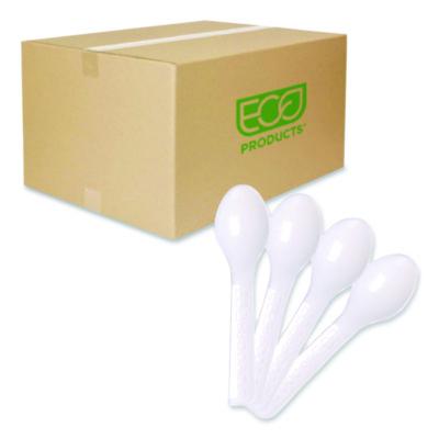 ECOEPS016 Plantware CPLA Tasting Spoon, Plastic, 3", White, 2,000/Carton