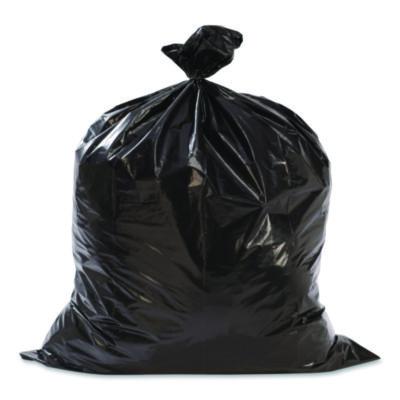 SUAUCL55315B Precise Fit Contractor Bag, Open-Face, 55 gal, 3 mil, 41" x 49", Black, 15/Box