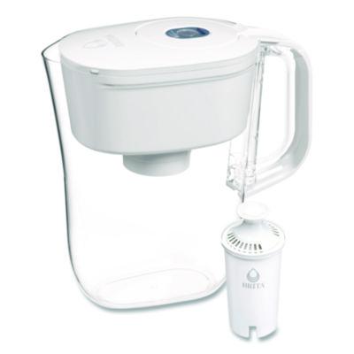 CLO36089 Small 6-Cup Water Filter Pitcher with 1 Standard Filter, Denali, White, 2/Carton