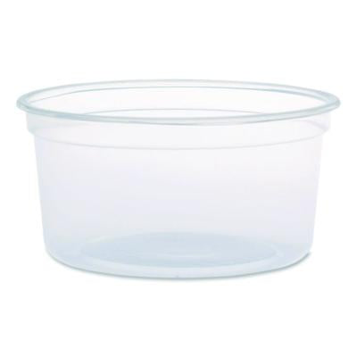 DCCMN120100 MicroGourmet Food Containers, 12 oz, 4.68" Diameter x 2.25"h, Clear, Plastic, 500/Carton