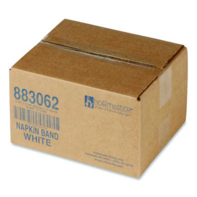 HFM883062 Adhesive Napkin Bands, White, 1.5", 10,000/Carton