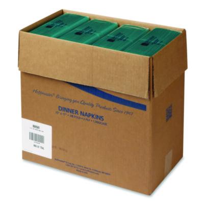 HFM180501 Dinner Napkins, 2-Ply, 15 x 17, Teal, 1,000/Carton