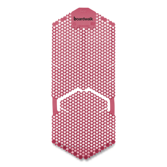 BWKVERUSRD Vertical Urinal Screen, Spiced Apple Scent, Red, 5.22 oz, 6/Carton