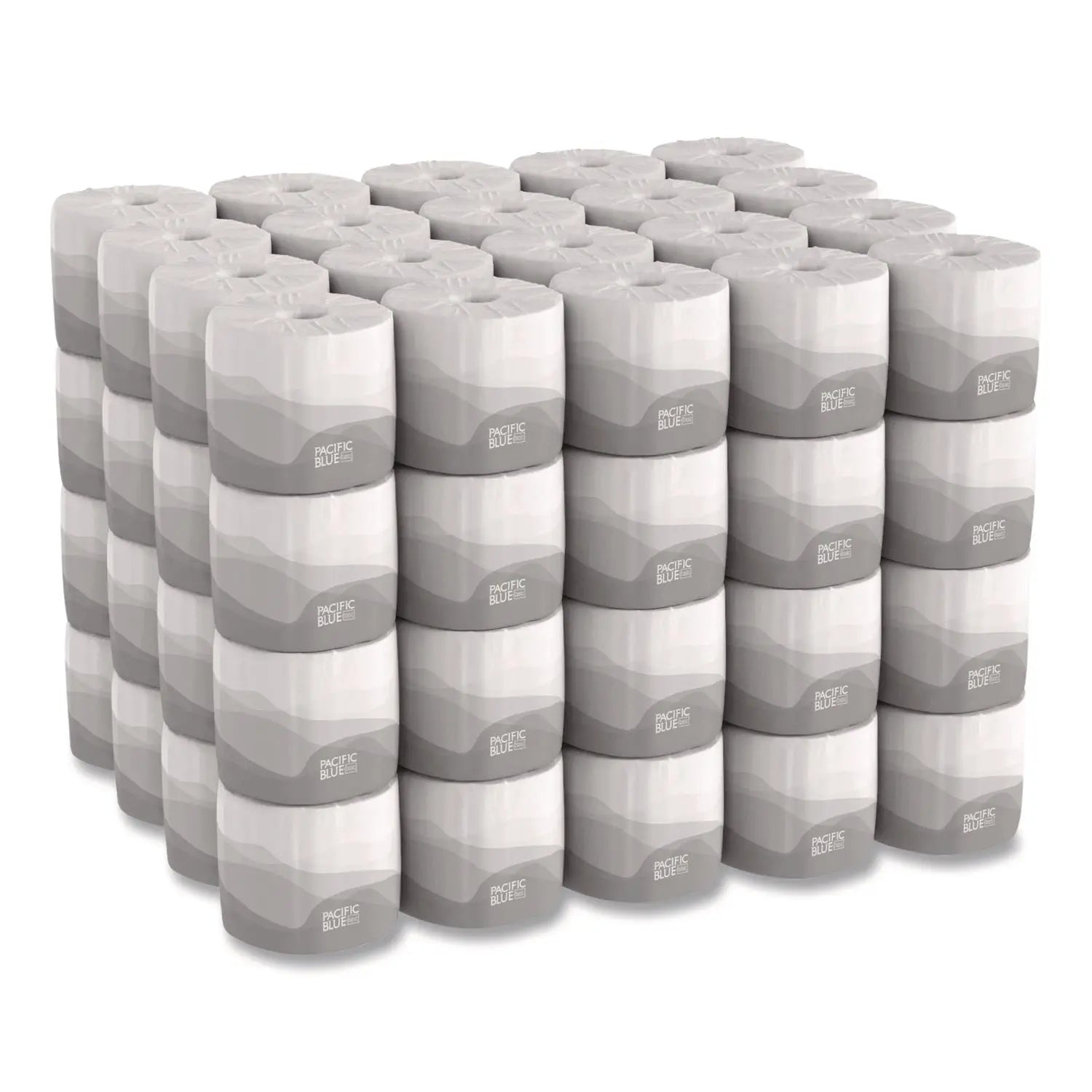 GPC1458001 Pacific Blue Basic Bathroom Tissue, Septic Safe, 1-Ply, White, 1,210 Sheets/roll, 80 Rolls/carton Georgia Pacific Professional