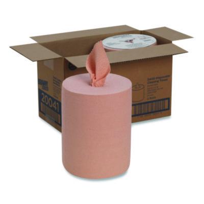GPC20041 Medium-Duty Wiper Refill, 1-Ply, 10 x 13, Unscented, Orange, 200/Roll, 2 Rolls/Carton GEORGIA PACIFIC