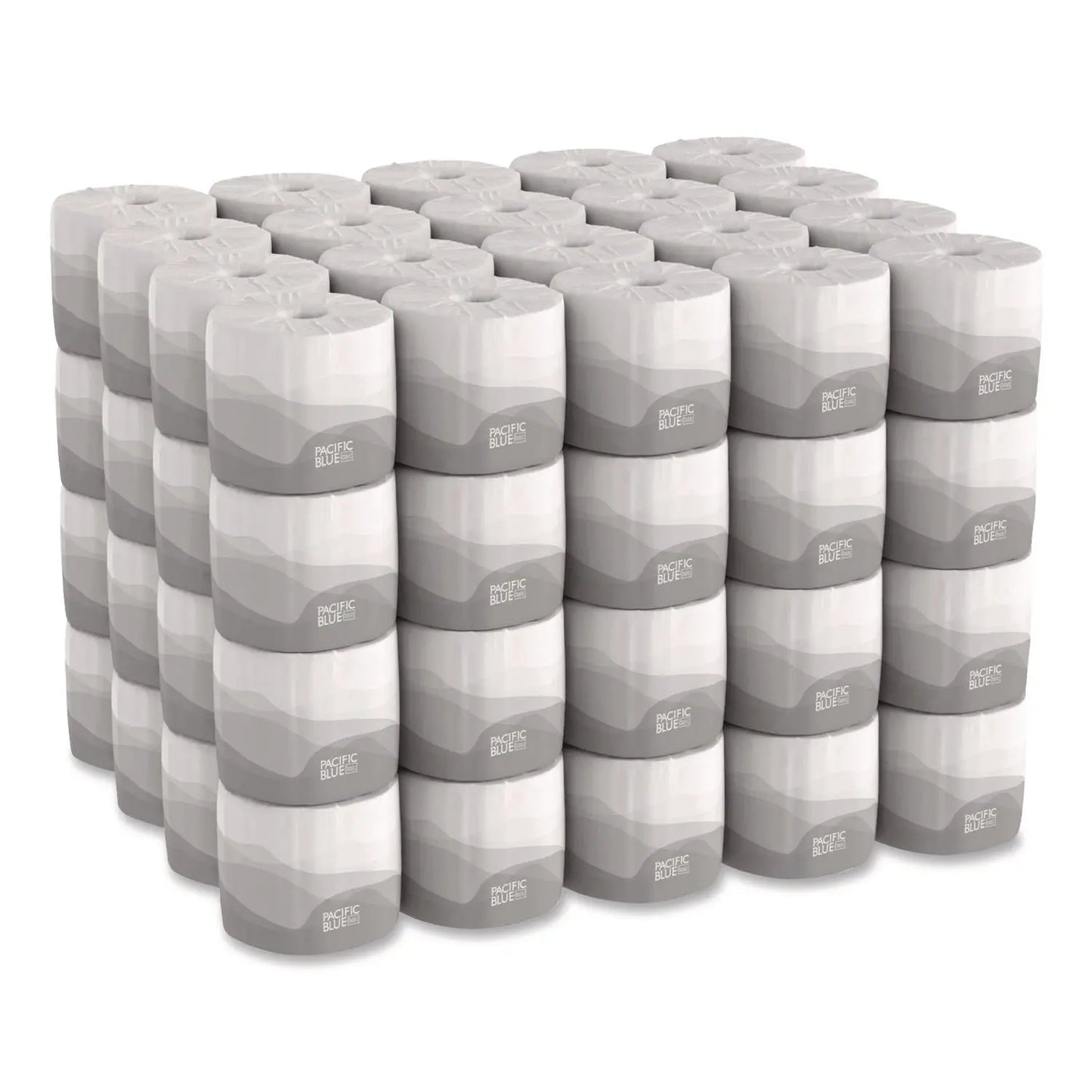 GPC19885 Pacific Blue Basic Embossed Bathroom Tissue, Septic Safe, 2-Ply, White, 550 Sheets/Roll, 80 Rolls/Carton Georgia Pacific Professional