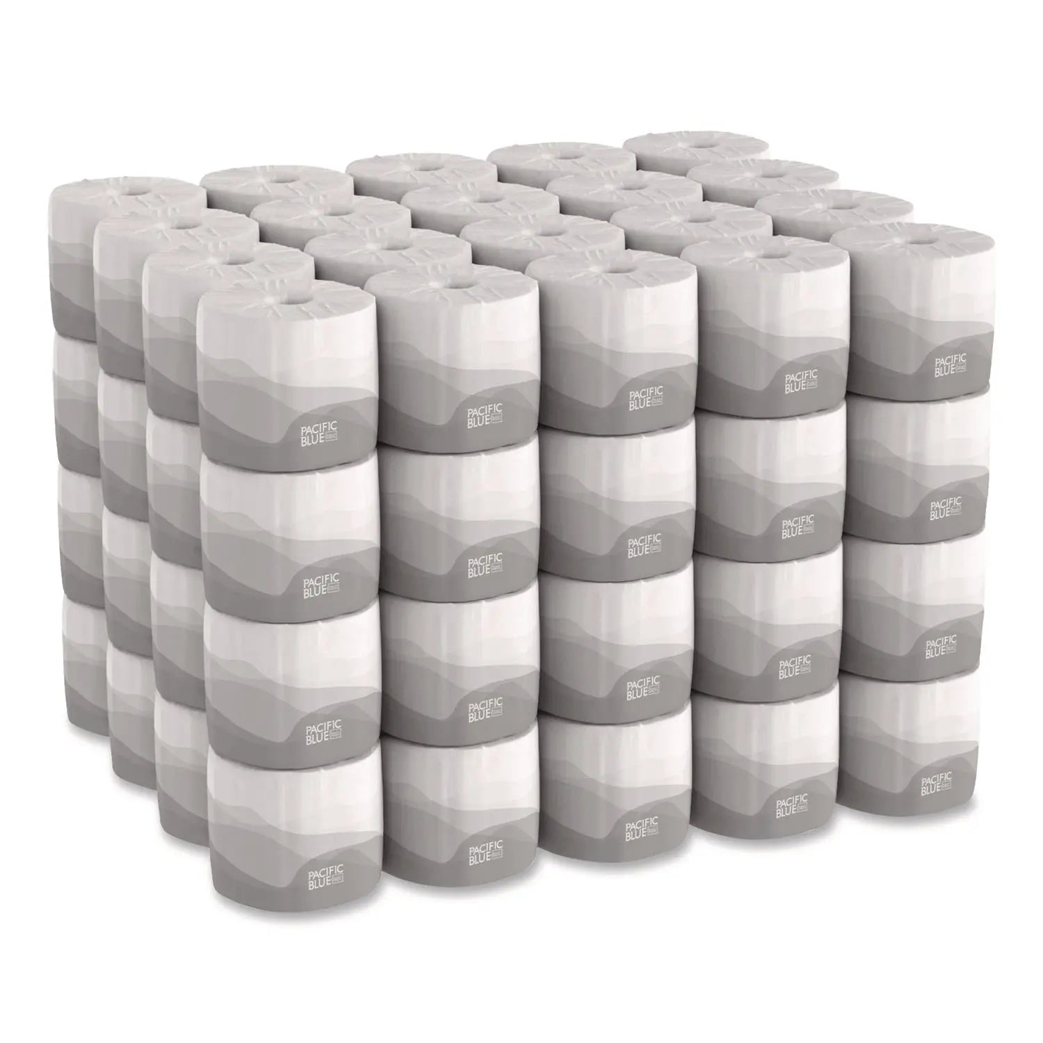 GPC19885 Pacific Blue Basic Embossed Bathroom Tissue, Septic Safe, 2-Ply, White, 550 Sheets/Roll, 80 Rolls/Carton Georgia Pacific Professional