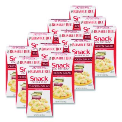 BBYAHF70350 Snack On The Run Chicken Salad With Crackers, 3.5 Oz Pack, 12/carton