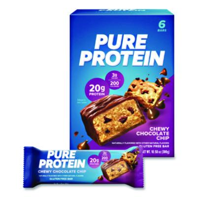 BCBNRN13353 Pure Protein Bar, Chewy Chocolate Chip, 1.76 Oz Bar, 6/box