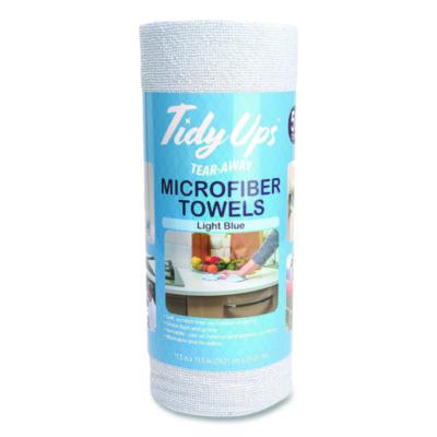 CH7TU68093 Microfiber Towel Roll, 11.5 x 11.5, Blue, 50 Sheets/Roll