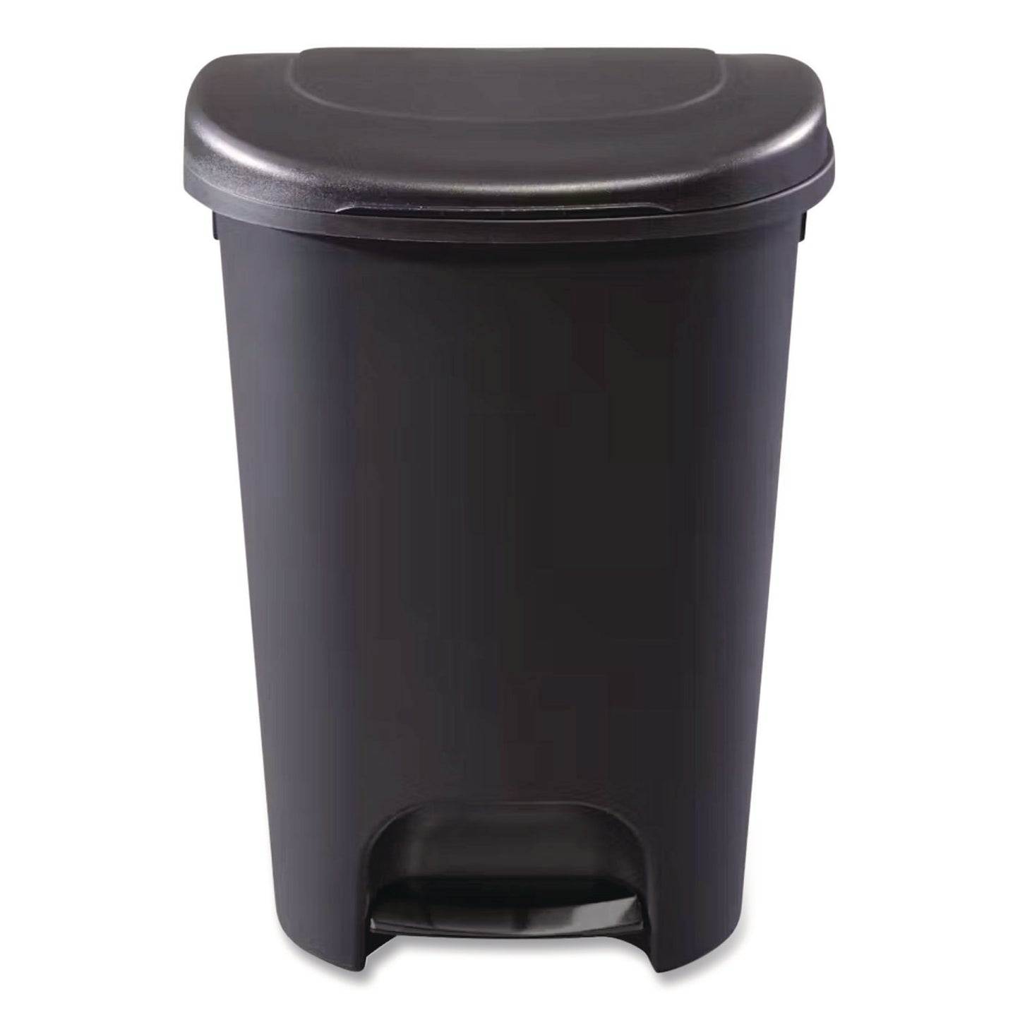 RUB1843028 WASTEBASKET,13G STEP,BK