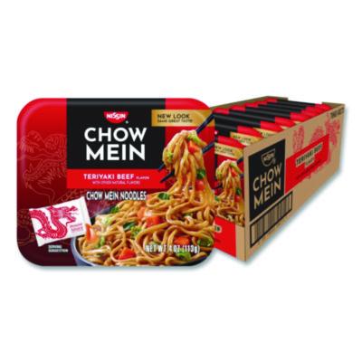 NSFNIS08723 Teriyaki Beef Chow Mein Noodles, 4 oz Bowl, 8/Carton