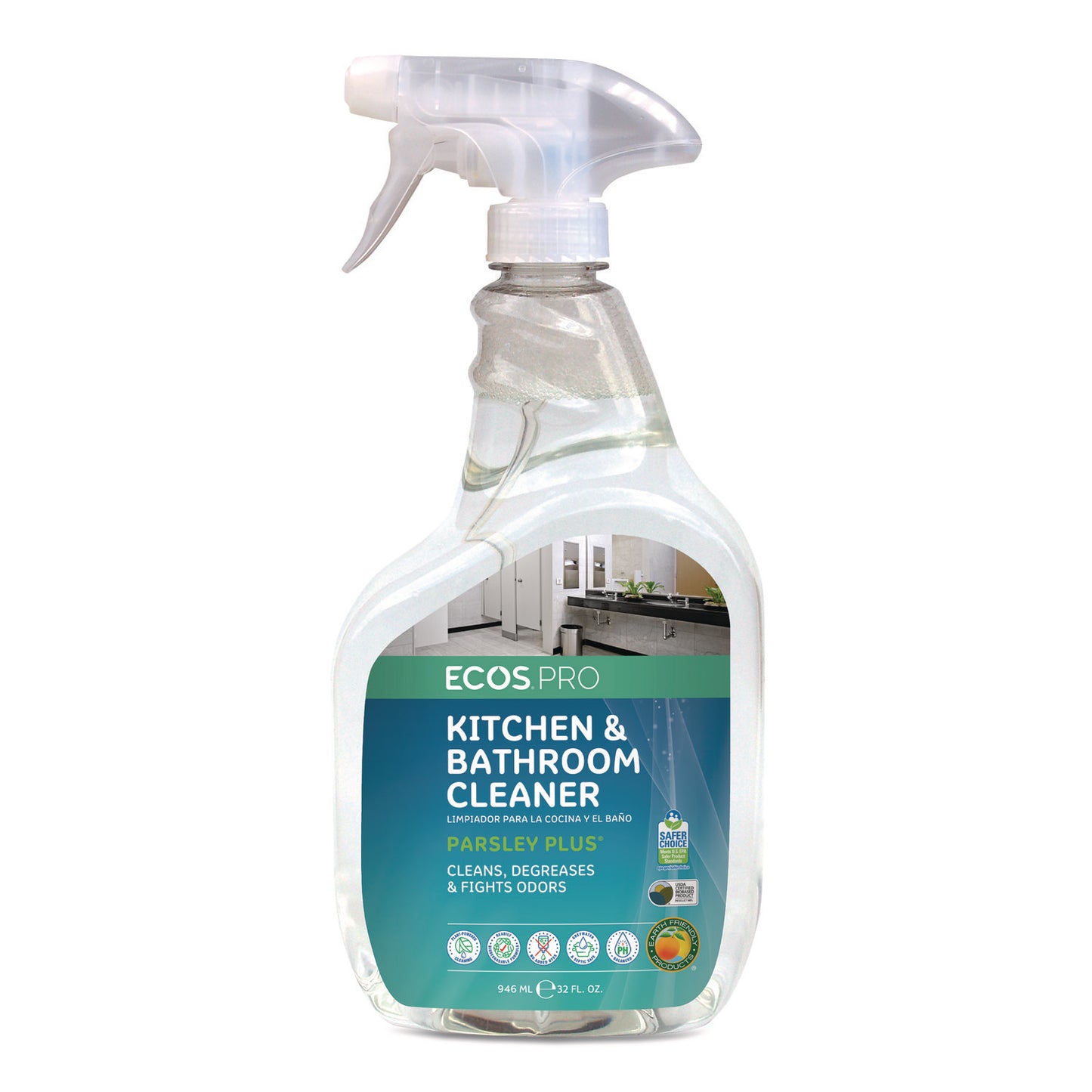 EOPPL97466EA Parsley Plus All-Purpose Kitchen and Bathroom Cleaner, 32 oz Spray Bottle